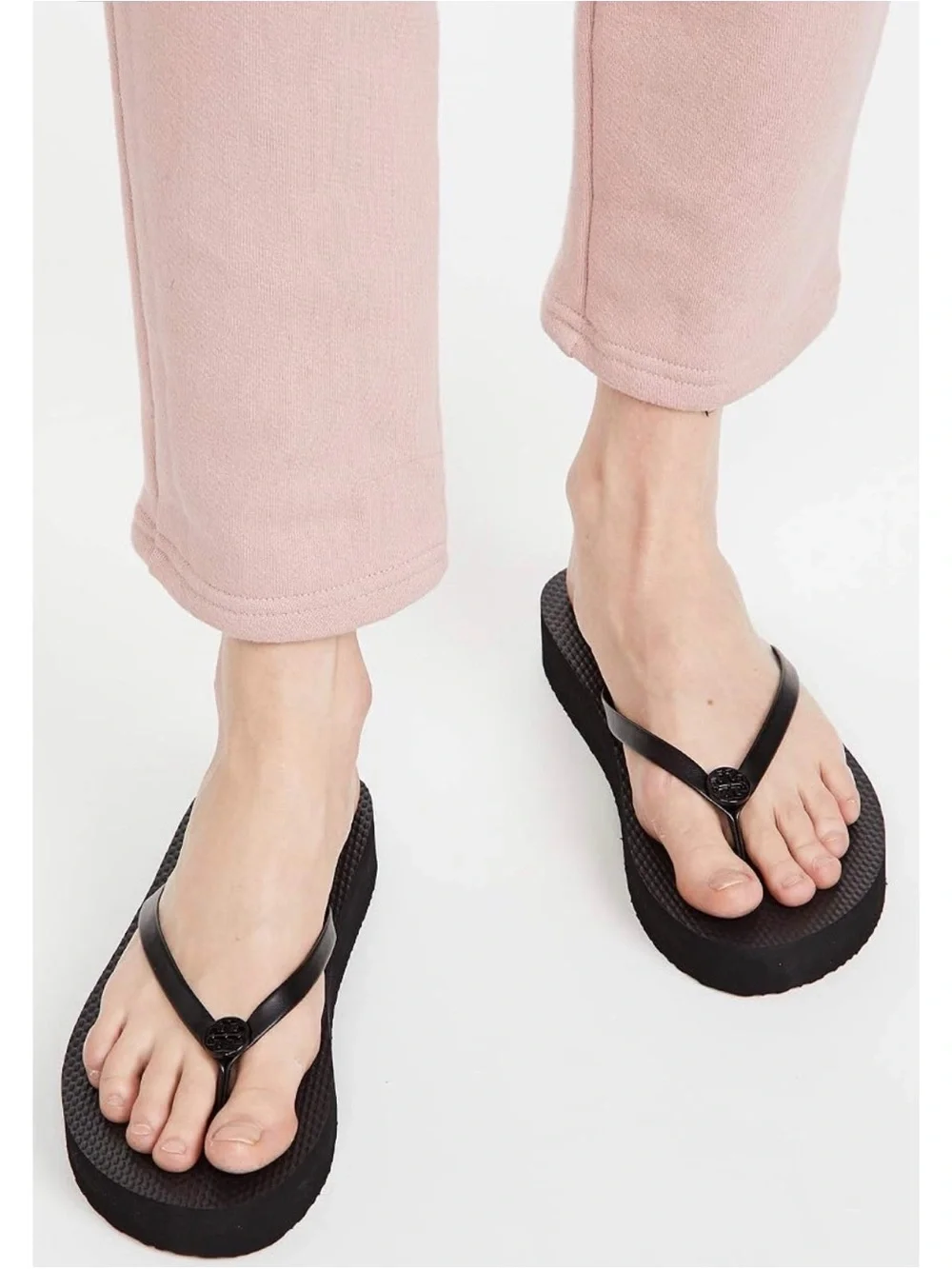 Tory Burch Perfect Black Flatform Flip Flops 6